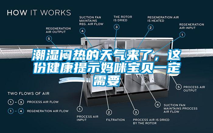 潮湿闷热的天气来了，这份健康提示妈咪宝贝一定需要