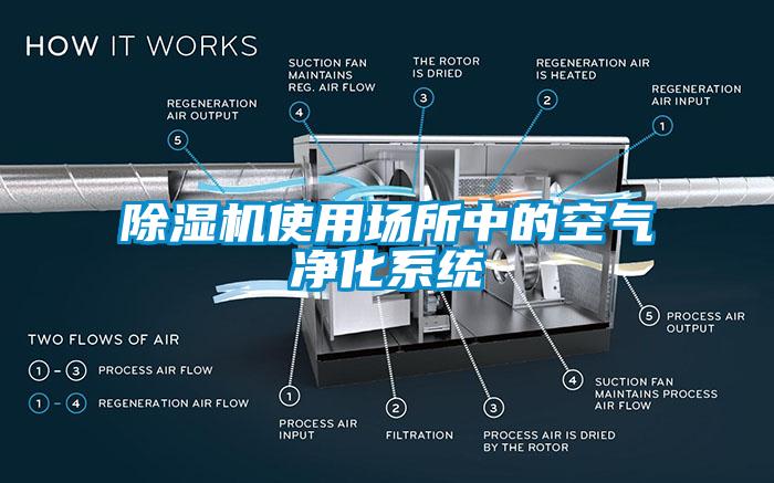 除湿机使用场所中的空气净化系统