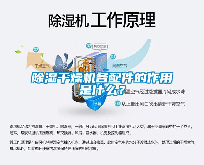 除湿干燥机各配件的作用是什么？