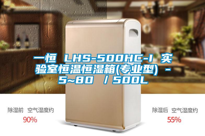 一恒 LHS-500HC-I 实验室恒温恒湿箱(专业型) -5~80℃／500L