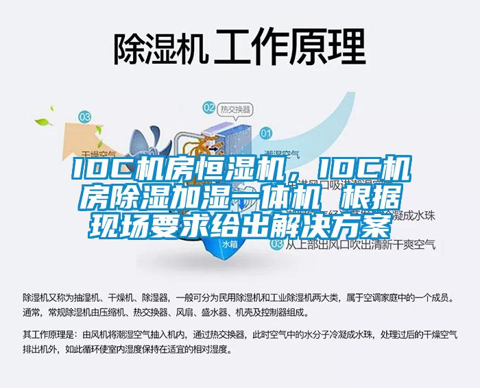 IDC机房恒湿机，IDC机房除湿加湿一体机 根据现场要求给出解决方案