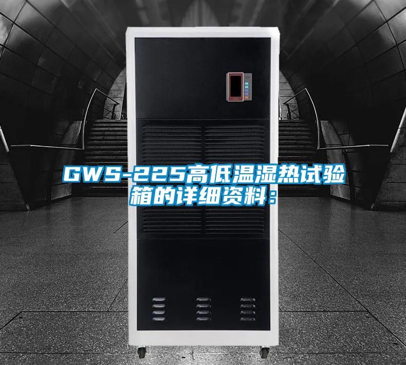 GWS-225高低温湿热试验箱的详细资料：