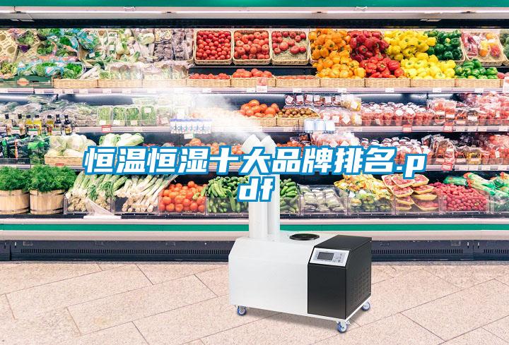 恒温恒湿十大品牌排名.pdf