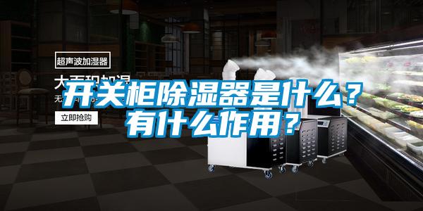 开关柜除湿器是什么？有什么作用？