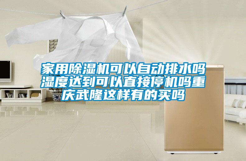 家用除湿机可以自动排水吗湿度达到可以直接停机吗重庆武隆这样有的买吗