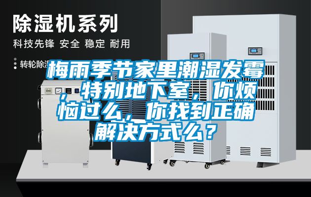 梅雨季节家里潮湿发霉，特别地下室，你烦恼过么，你找到正确解决方式么？