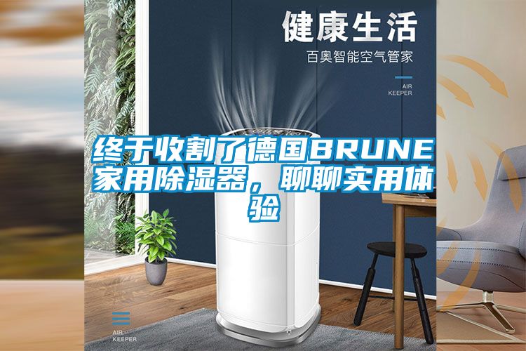 终于收割了德国BRUNE家用除湿器，聊聊实用体验