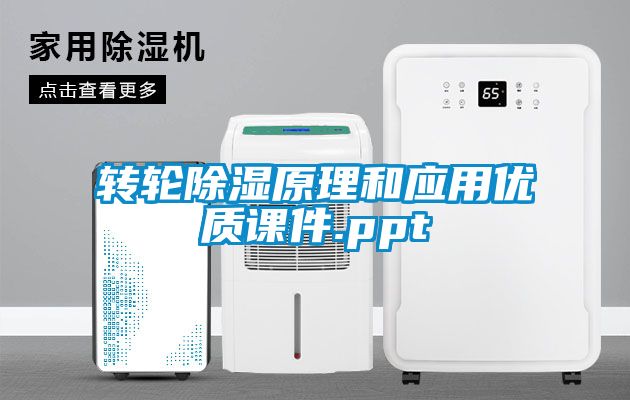 转轮除湿原理和应用优质课件.ppt