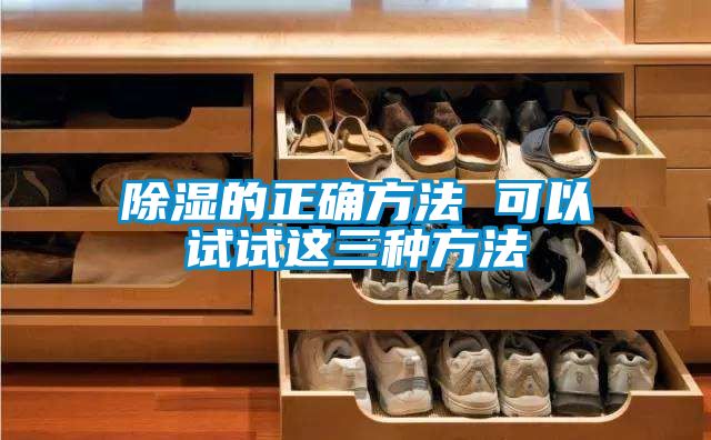 除湿的正确方法 可以试试这三种方法