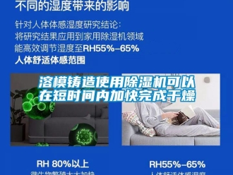 行业新闻溶模铸造使用除湿机可以在短时间内加快完成干燥