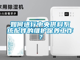 常见问题如何进行中央供料系统配件的维护保养工作？