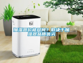 行业新闻加湿器价格几何？取决于加湿器品质优劣