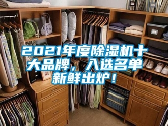 企业新闻2021年度除湿机十大品牌，入选名单新鲜出炉！