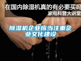 企业新闻除湿机企业应当注重企业文化建设